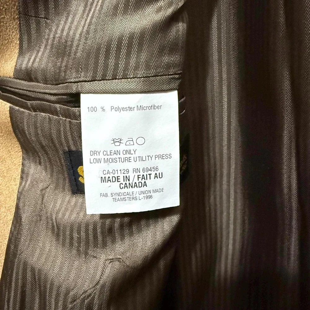 Chaps Ralph Lauren Blazer 42L | Tan Sport Coat Union Made Canada